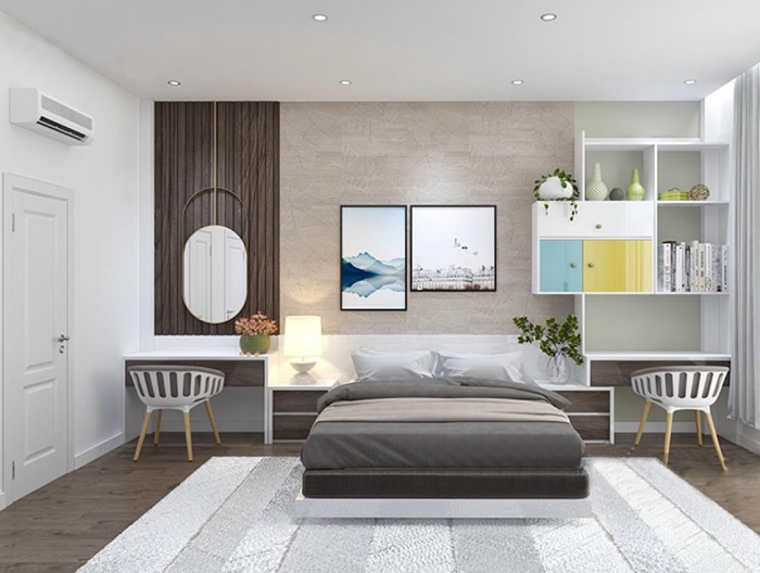 Thiết kế phòng ngủ nhà ống 40m2 3 tầng