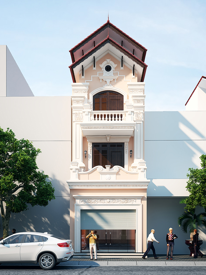 (TOP) 11 Thiết kế nhà ống kiểu cổ điển sang trọng, đẹp nhất